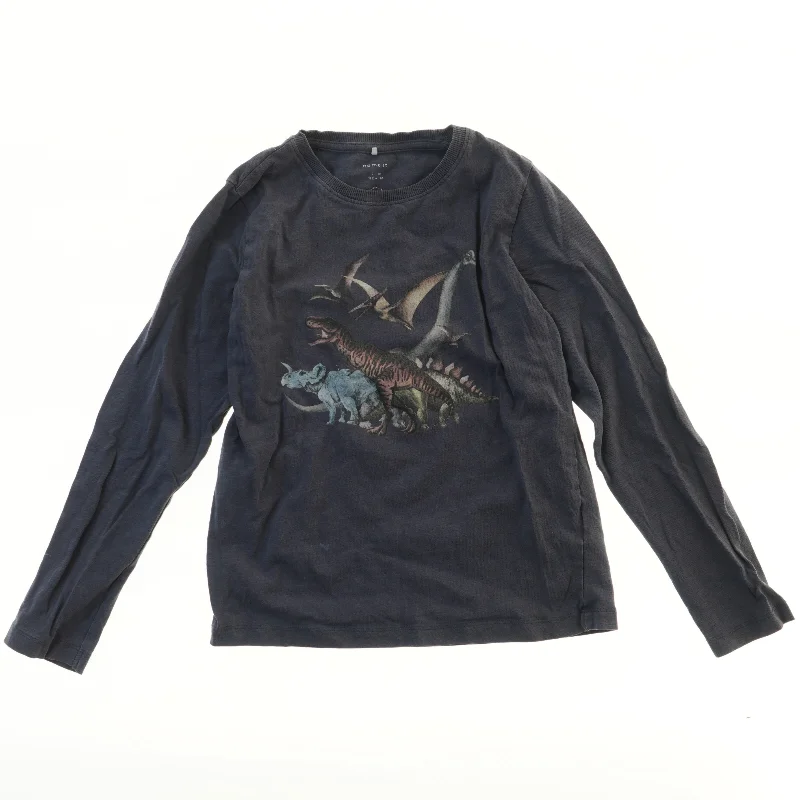 Langærmet T-shirt med dinosaurmotiver fra Name It (str. 122)