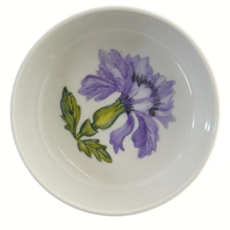 Dekorativ skål med blomstermotiv fra Hutschenreuther (str. Ø 12 cm)