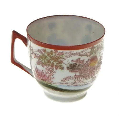 Dekorative porcelænskopper (str. Ø 7x6,5 cm)