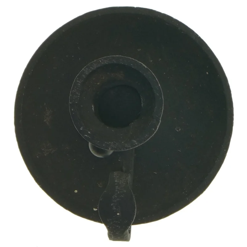 Sort lysestage med håndtag (str. 12 cm)