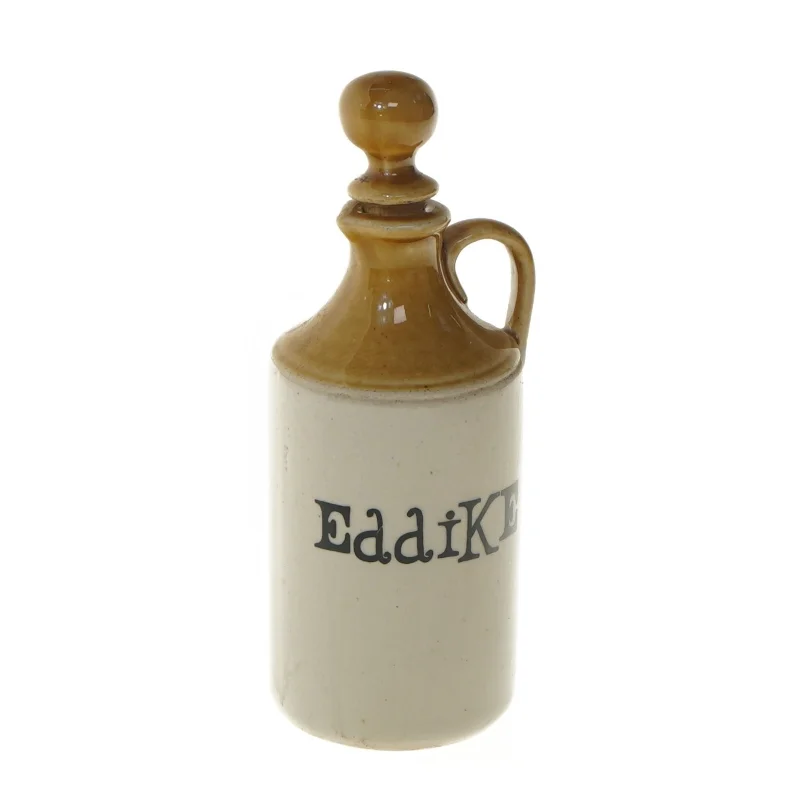 Keramikflaske med låg (str. 16 cm)