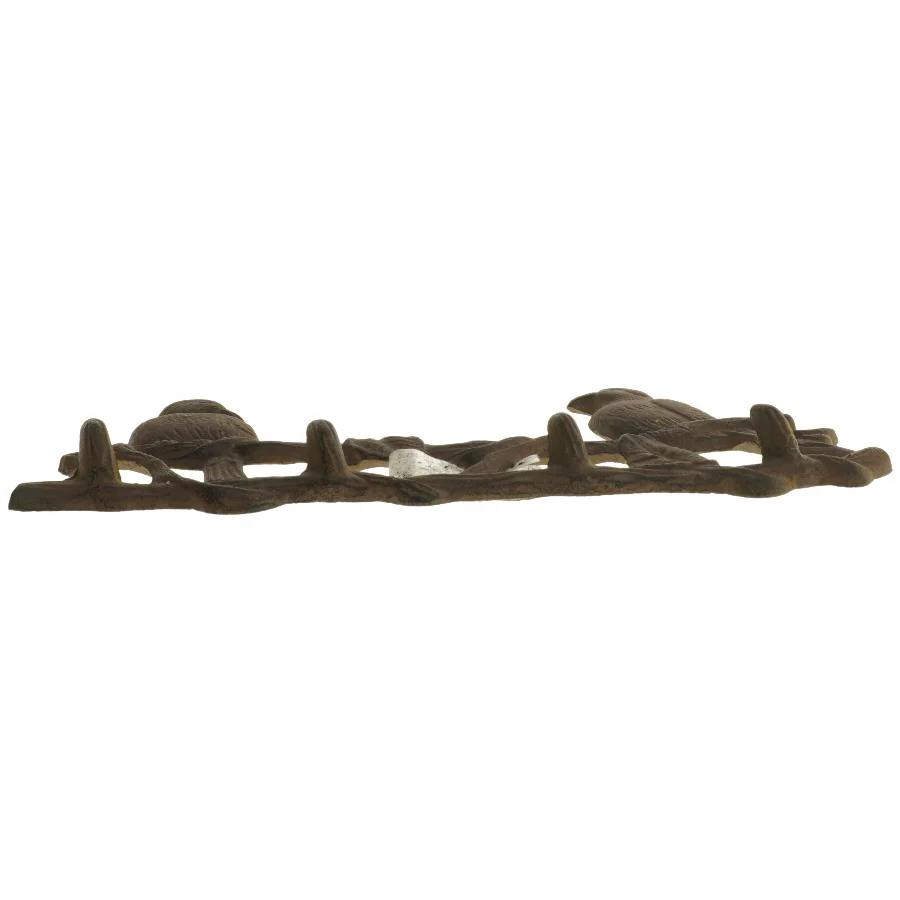 Antik knagerække i jern (str. 30x13 cm)