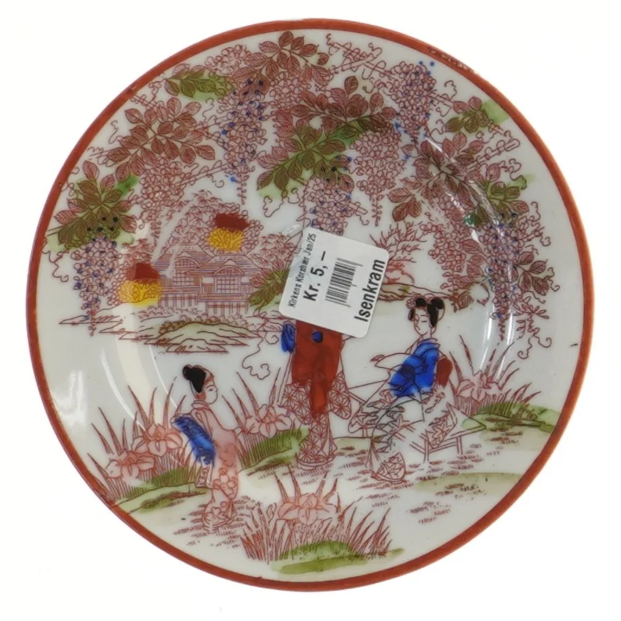 Dekorative tallerkener med orientalsk motiv (str. Ø 15,5 cm)