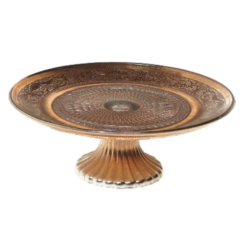 "Kobber"dekoreret kagefad (str. Ø 20 cm)