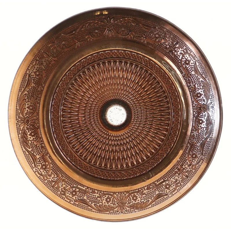 "Kobber"dekoreret kagefad (str. Ø 20 cm)