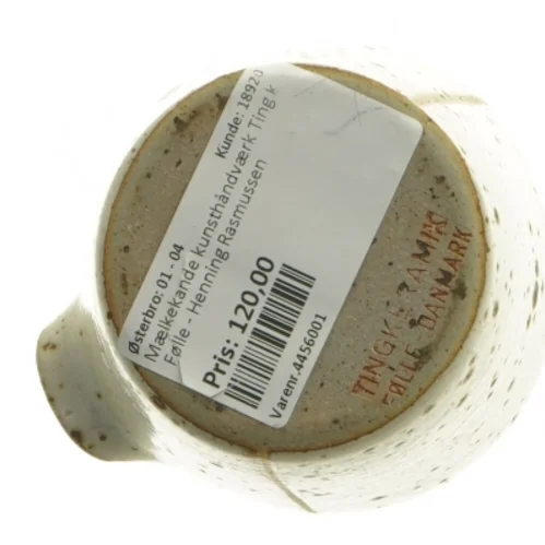 Keramisk mælkekande fra Følle (str. 8 cm)