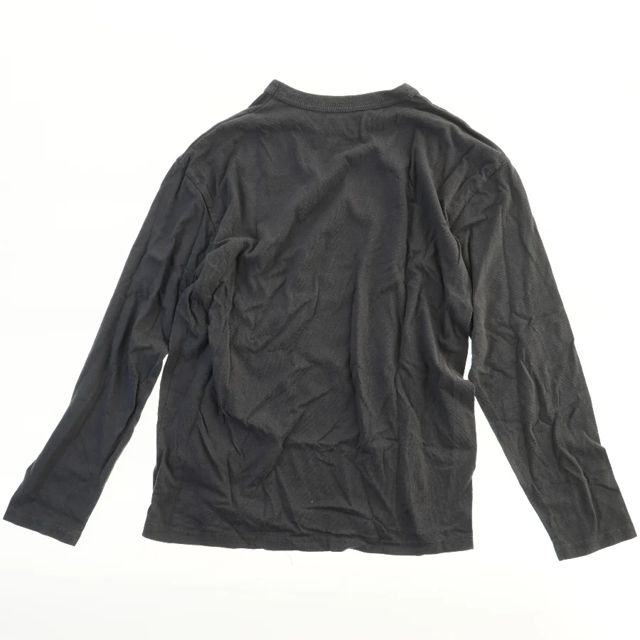 Langærmet T-shirt med tryk (str. 158)