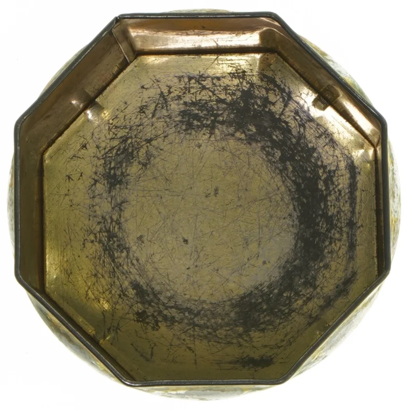 Dekorativ dåse med roser (str. ø 13, 13 cm)