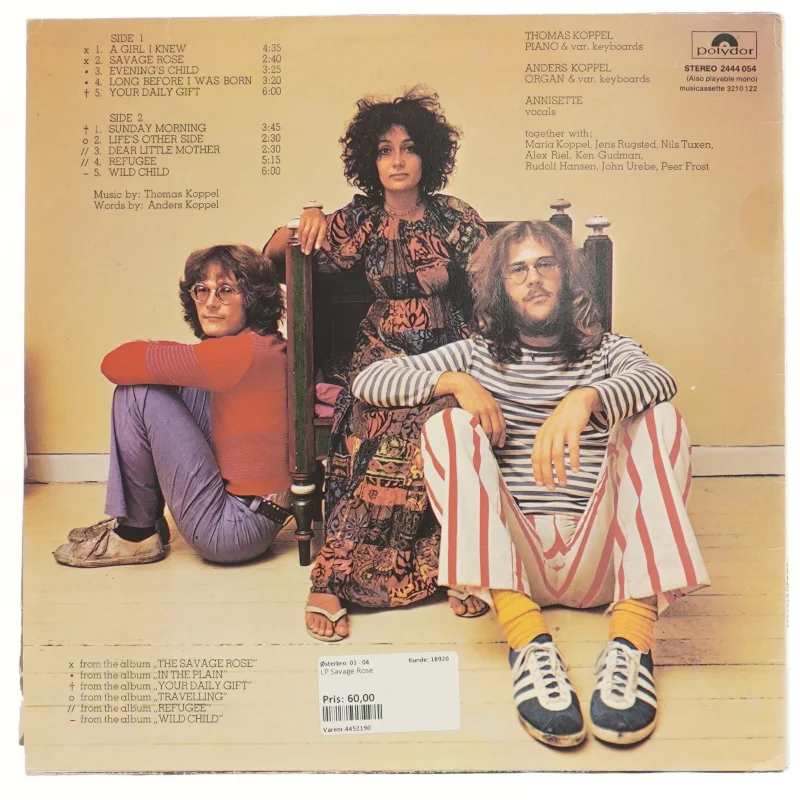 Vinyl: The Best of The Savage Rose (str. 31x31 cm)