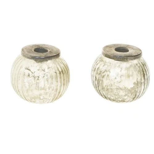 Glaslysestager (str. 6 cm)