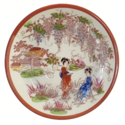 Dekorative tallerkener med orientalsk motiv (str. Ø 13 cm)