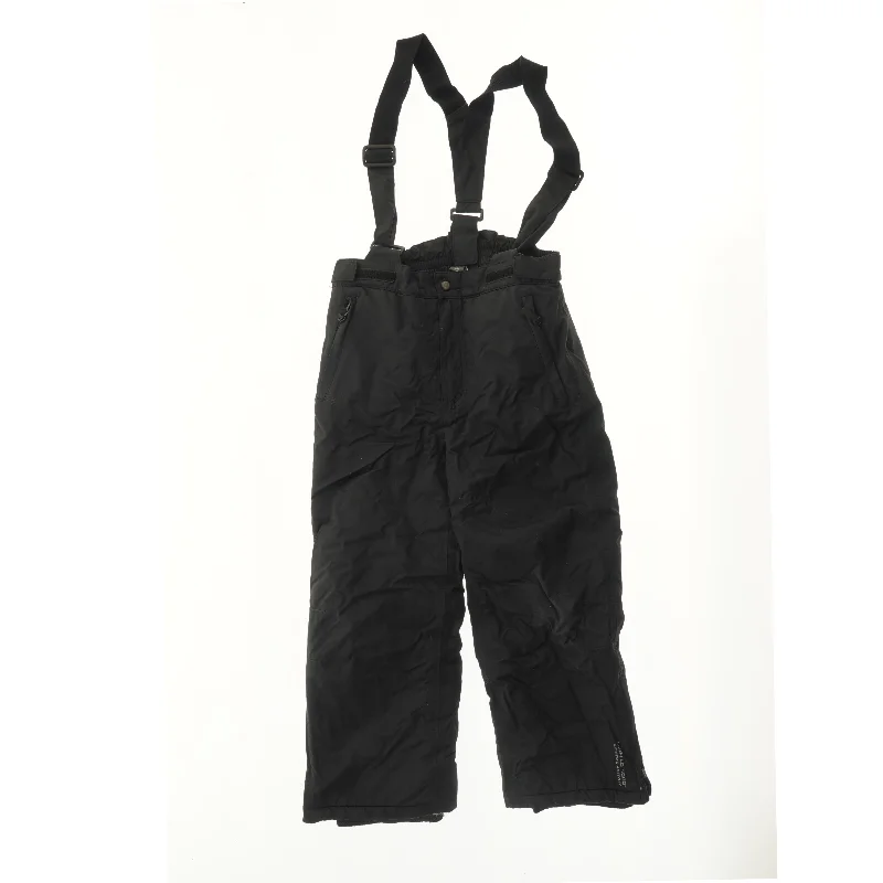 Sorte Color Kids ski/overtræksbukser med seler (str. 134)