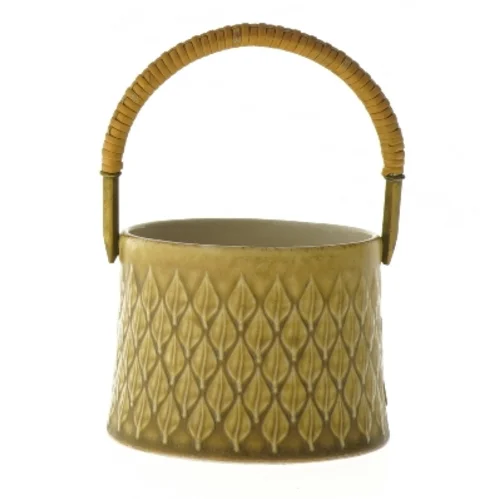 Marmeladekrukke med hank fra Kronjyden (str. Ø 10 cm)