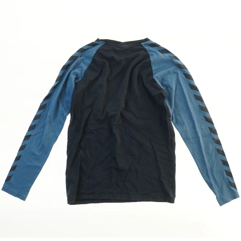 Langærmet trøje med logo fra Hummel (str. 164)