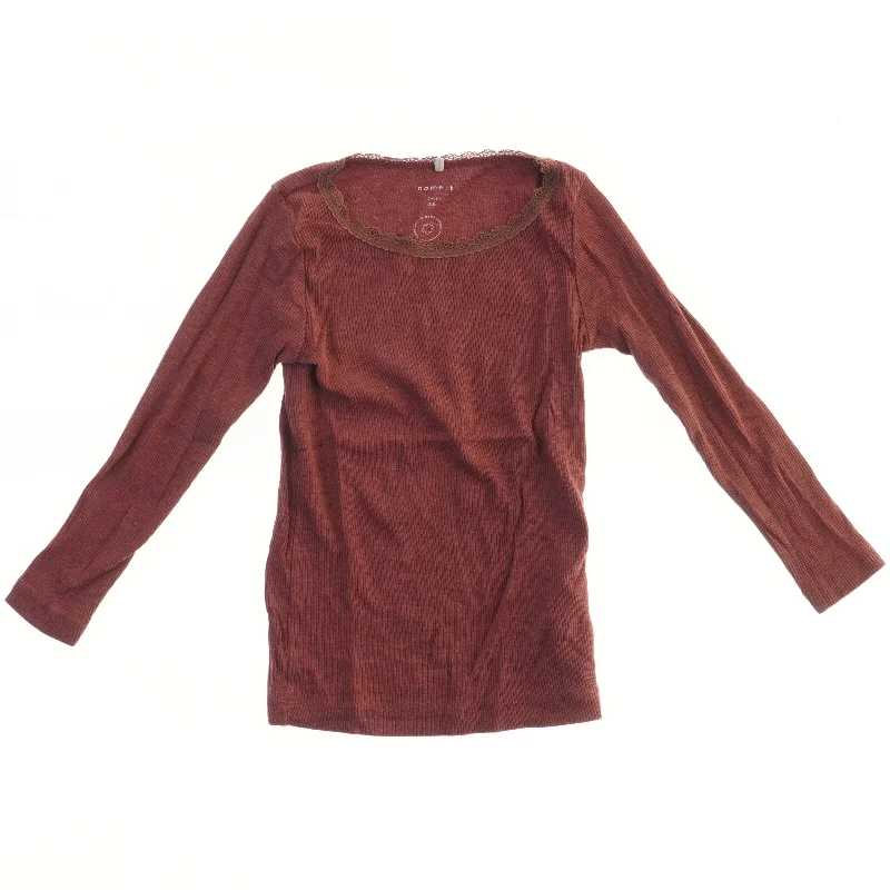 Langærmet bluse med blondekant fra Name It (str. 98)