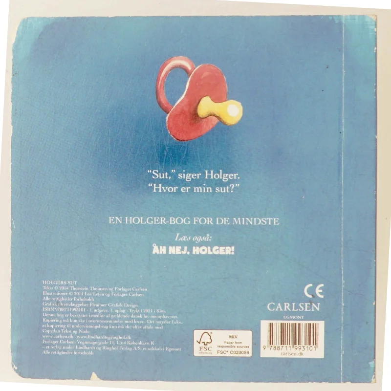 Holgers sut af Thorstein Thomsen (Bog)