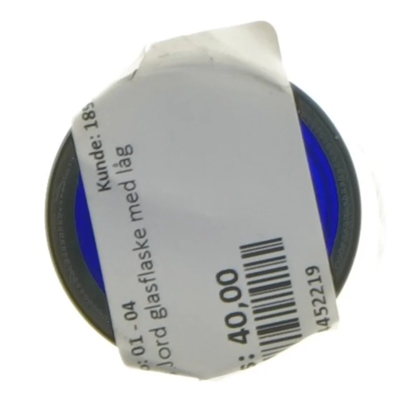 Nilens Jord Blå glasflaske med låg fra Neals Yard (str. 13 cm)