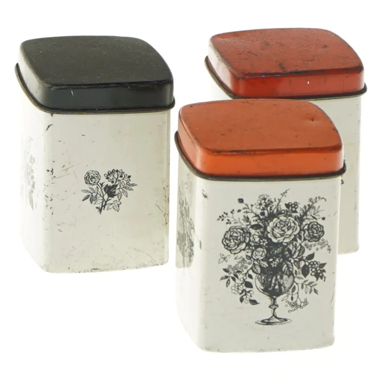 Små dekorative IRA opbevaringsbokse fra Ira (str. 3 stk 7x5 cm)