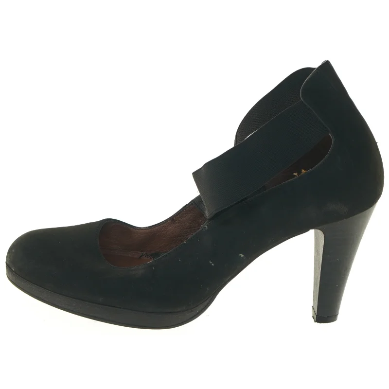 Sorte damesko med hæl fra Pier One (str. 41 )