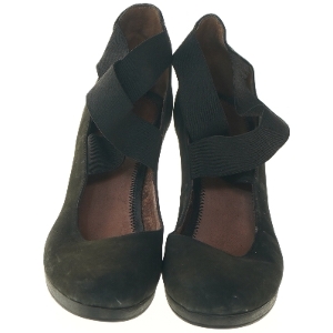 Sorte damesko med hæl fra Pier One (str. 41 )