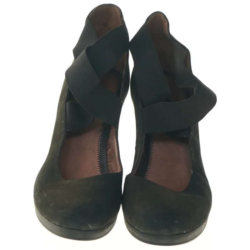 Sorte damesko med hæl fra Pier One (str. 41 )