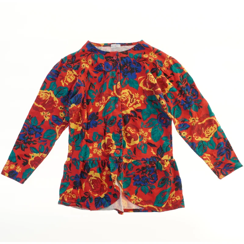 Bluse med blomsterprint fra Polarn o. Pyret ca str 14 (str.  64,5x42 cm)