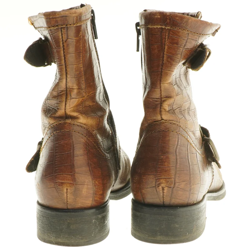 Brune læderstøvler fra Billi Bi (str. 40 )