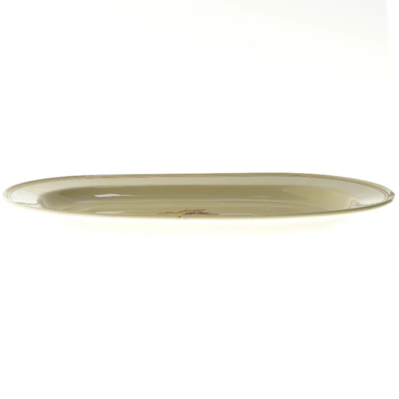 Oval serveringsfad med blomstermotiv fra Villeroy & Boch (str. 37x24 cm)