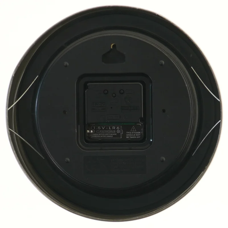 Vægur med stålramme (str. Ø 20 cm)