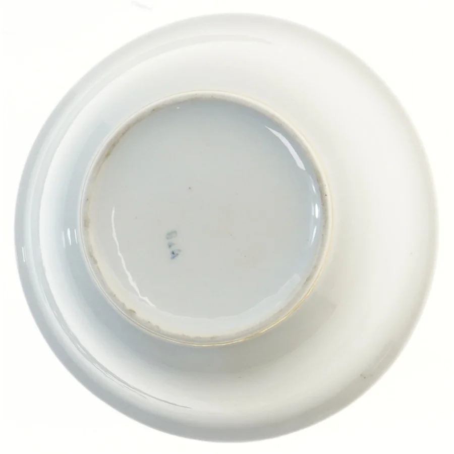 Bing og Grøndal porcelænsskål med rosa og guldkant (str. Ø 19x7 cm)