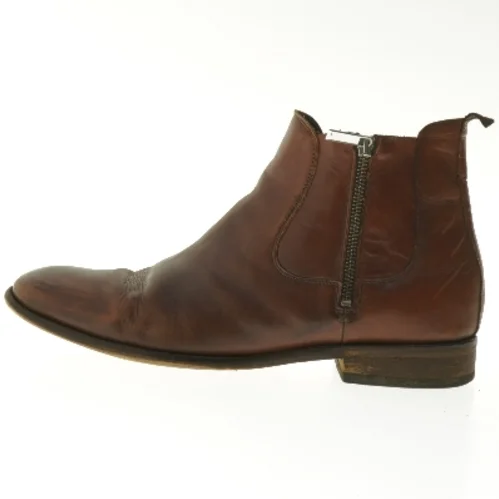 AHLER brune læderstøvler herre str.  44 