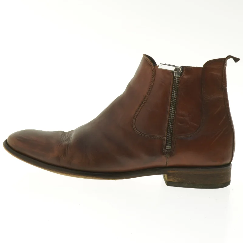 AHLER brune læderstøvler herre str.  44 