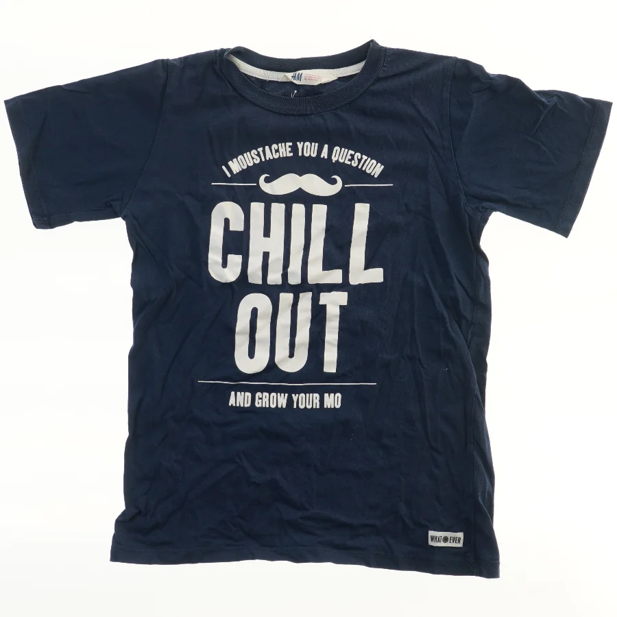 Kortærmet T-shirt med print fra H&M (str. 146)