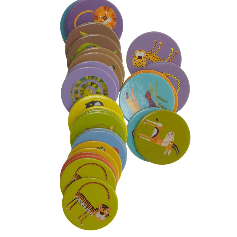 Hukommelsesspil med jungledyr fra Djeco (str. 12 x 12 cm)