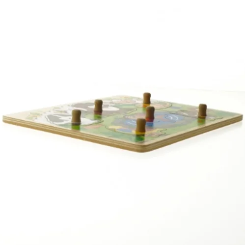 Træ puslespil med dyremotiver fra Kids Wood (str. 28 x 20 cm)