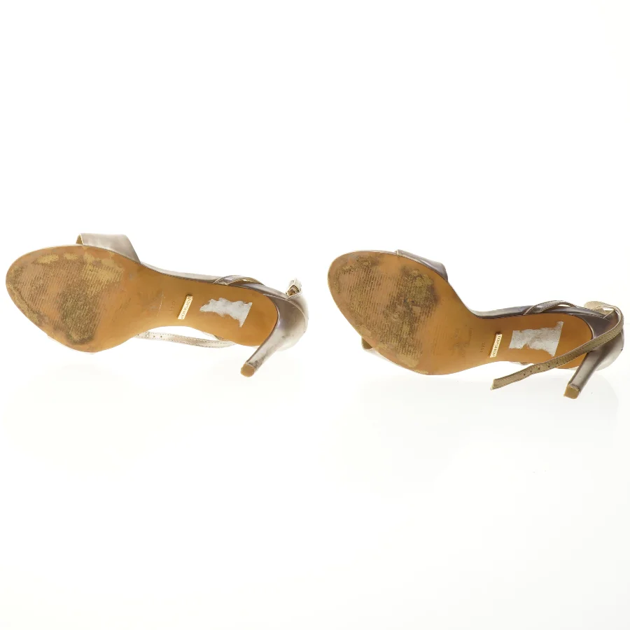 Guld farvede højhælede sko (str. 41)