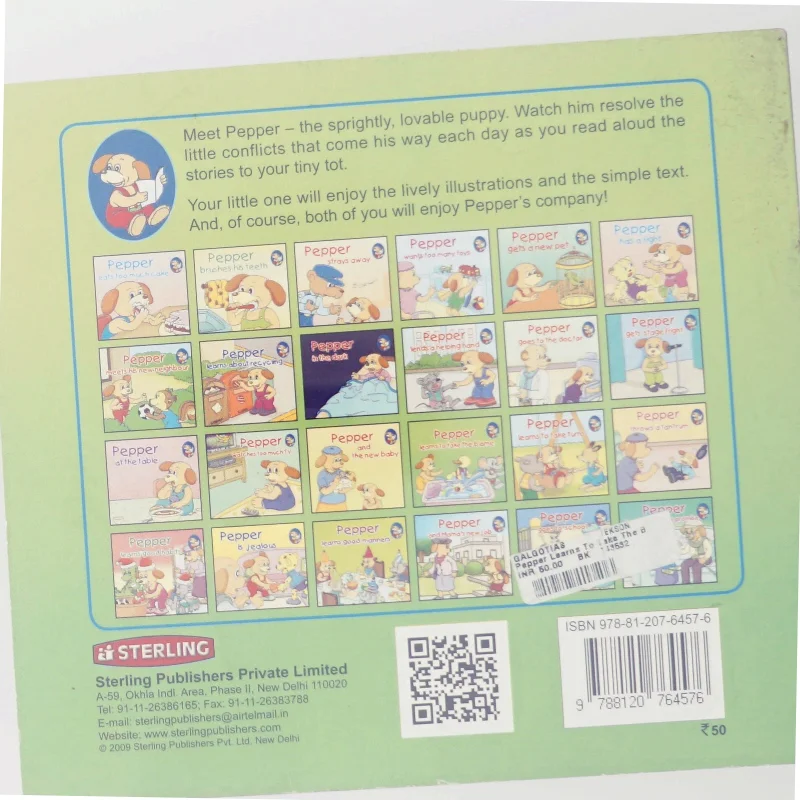 Pepper lærer at tage skylden børnebog