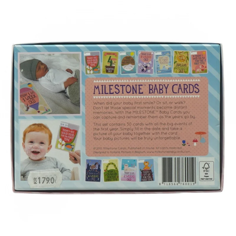 Milestone Baby Cards (str. 16 x 11 cm)