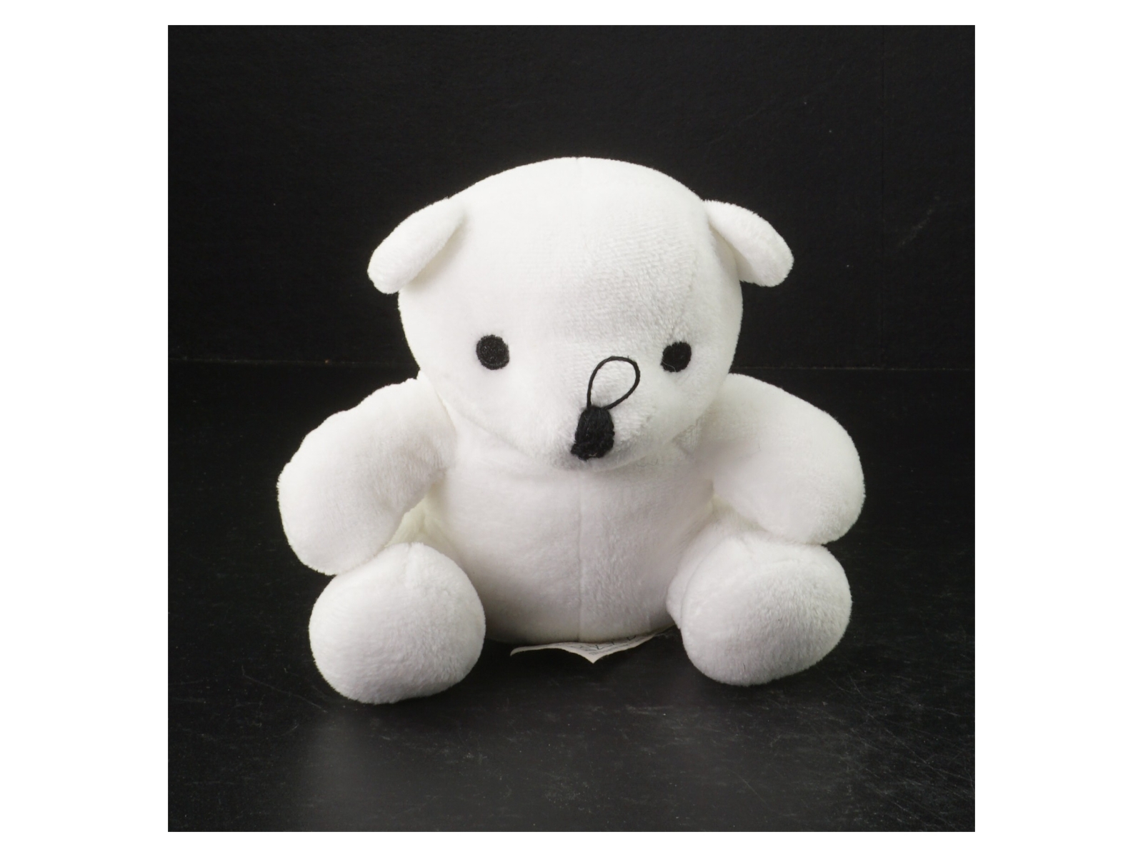 Hvid bamse fra Zoo (str. 15 cm)