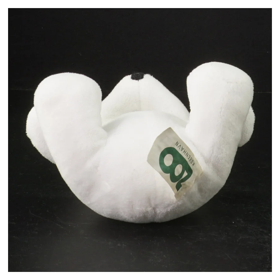 Hvid bamse fra Zoo (str. 15 cm)