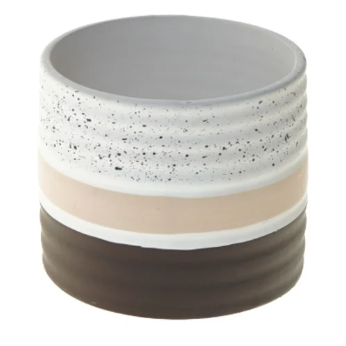 Keramisk vase (str. Ø 10,5 cm længde 8,5 cm)