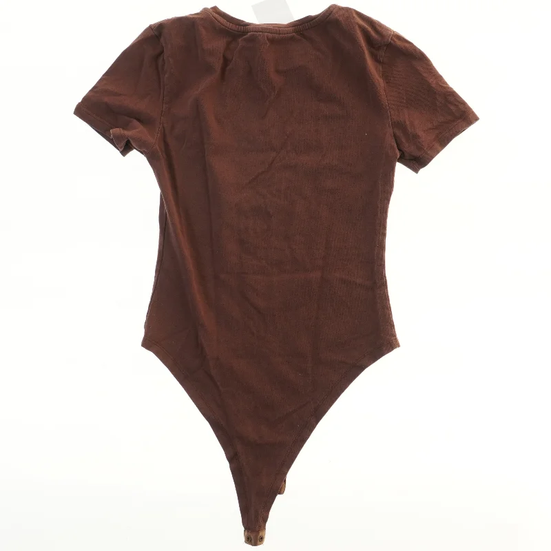 Brun kortærmet bodystocking fra Primark (str. 146)