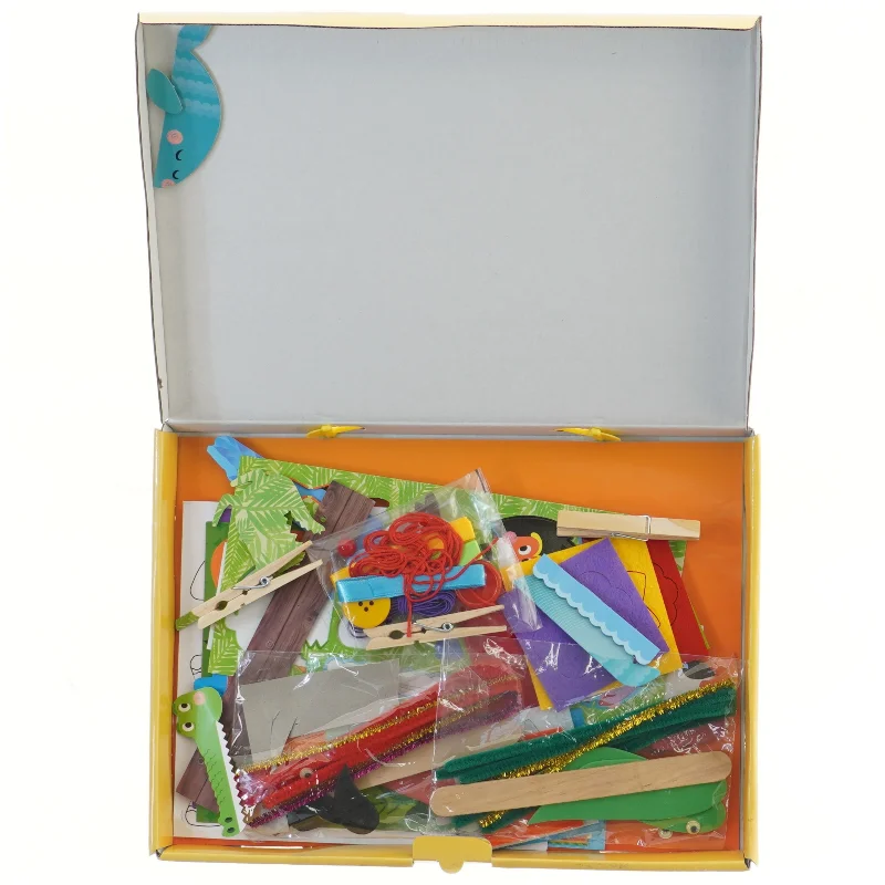 Papir kreativitetsæt til børn (str. 30x22 cm)