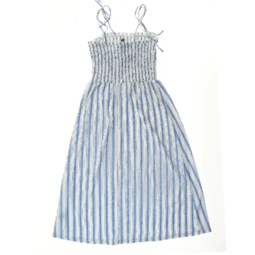 Sommerkjole med blå og hvide striber fra H&M (str. 146)