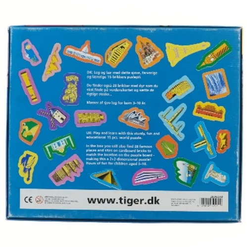 Puslespil - Verdens Steder fra Flying Tiger (15+28 brikker)