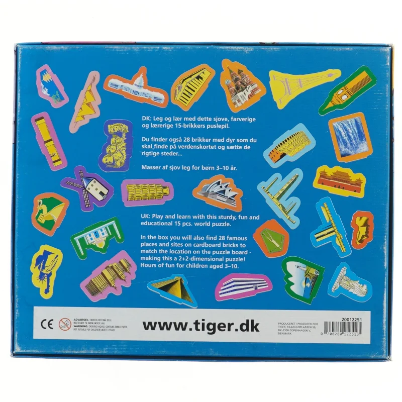 Puslespil - Verdens Steder fra Flying Tiger (15+28 brikker)