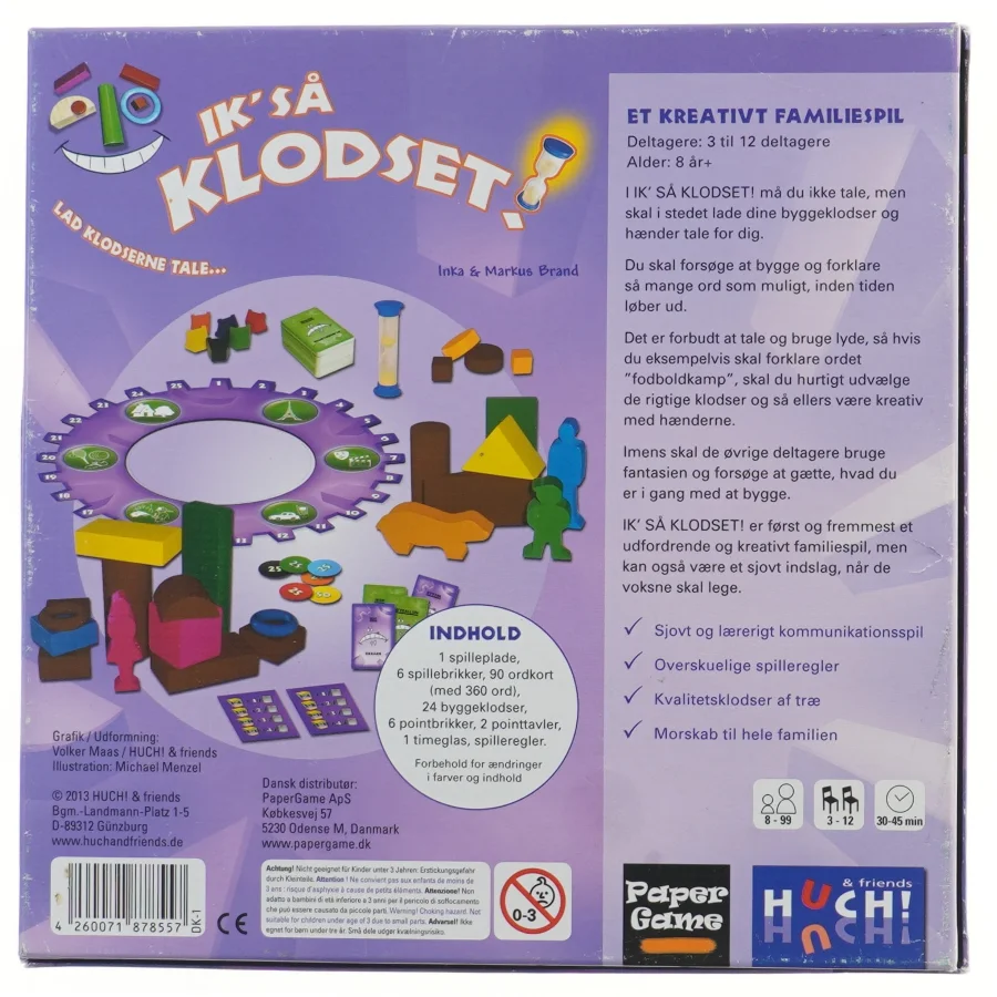 Ik'så Klodset familiespil fra Paper Game