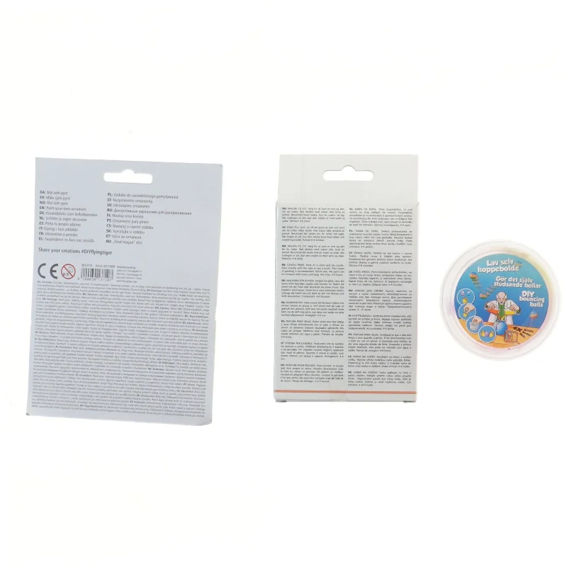 3 kreasæt: Mal selv pynt, maling til strearinlys og Lav selv hoppebold sæt