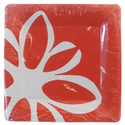 Kvadratiske papirtallerkener fra IKEA (str. 18 stk 26x26 cm)