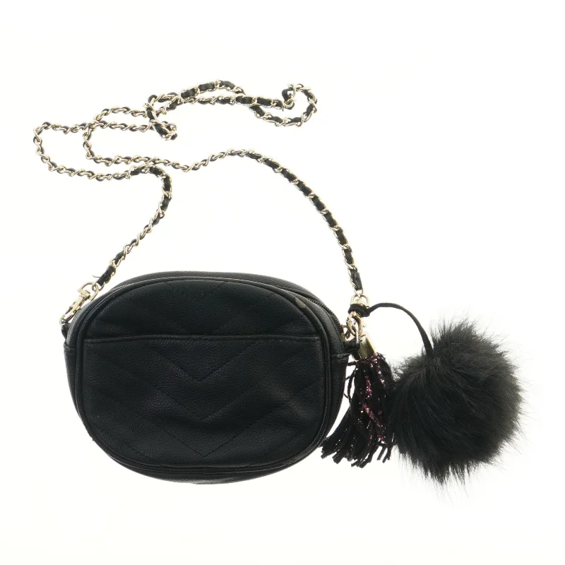  Petit By Sofie Schnoor Skuldertaske med kæde og kvast - sort (str. 20x15,5 cm)